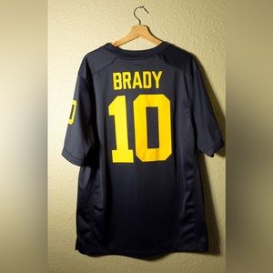 Tom Brady GOAT Jordan Michigan Jersey